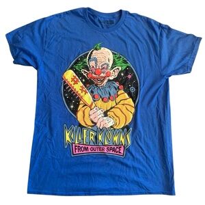 Killer Klowns From Outer Space Graphic Tee Steven Rhodes Collab Blue Size L
